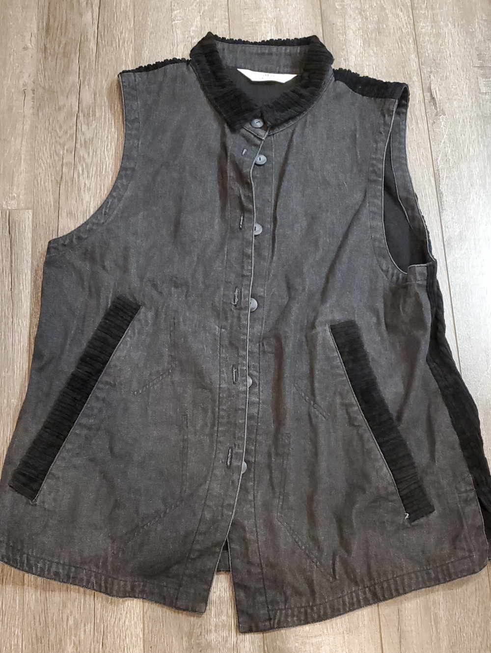 Vintage Yacco Maricard Denim And Corduroy Vest